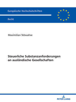 cover image of Steuerliche Substanzanforderungen an auslaendische Gesellschaften